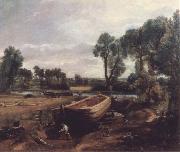 John Constable Boat-building near Flatford Mill oil painting artist